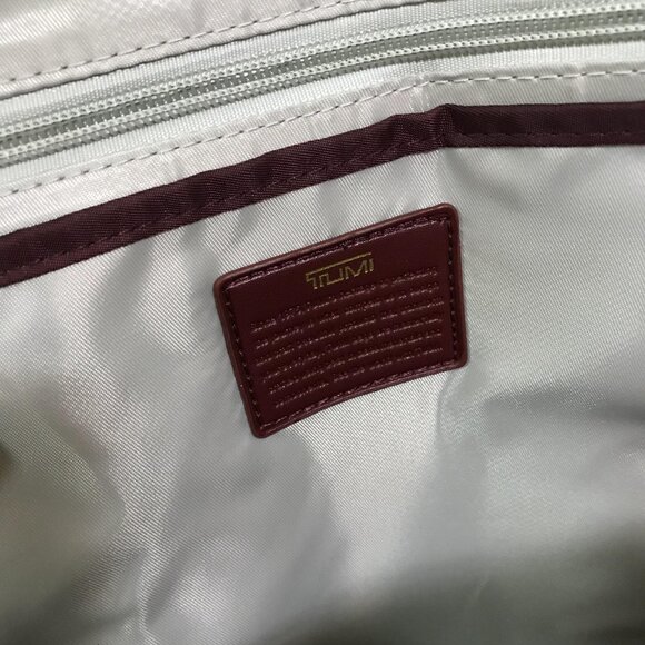 NEW Tumi Voyageur Carson Backpack Bag IN Dark Red - Picture 8 of 10